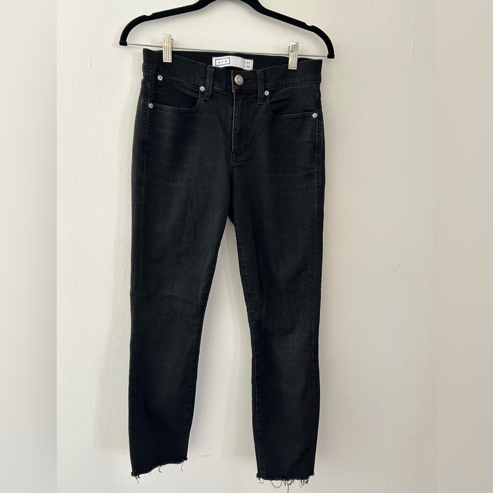 AYR Jeans Womens 27x26 Eclipse The Chiller Skinny Raw Hem Stretch Made USA